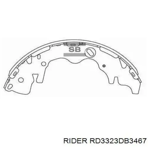 Передние тормозные колодки RD3323DB3467 Rider