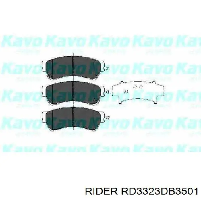 RD3323DB3501 Rider Колодки передние
