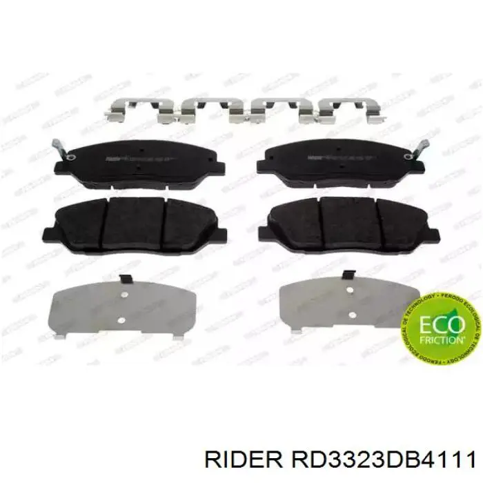 Колодки Rider RD3323DB4111 цена, от 20.91 USD