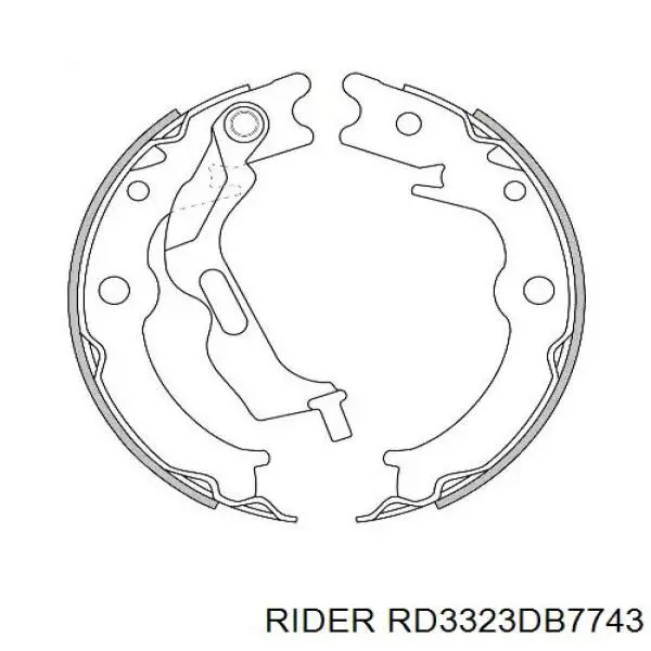 Колодки Rider RD3323DB7743 цена, от 16.35 USD