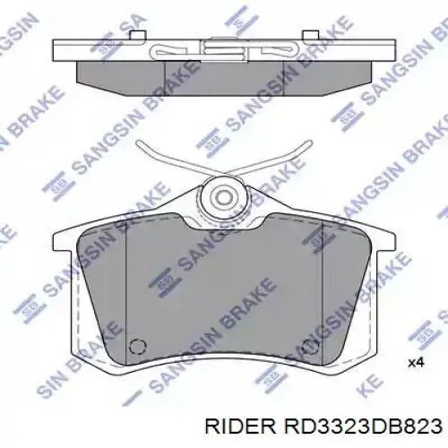 RD3323DB823 Rider Колодки тормозные дисковые комплект