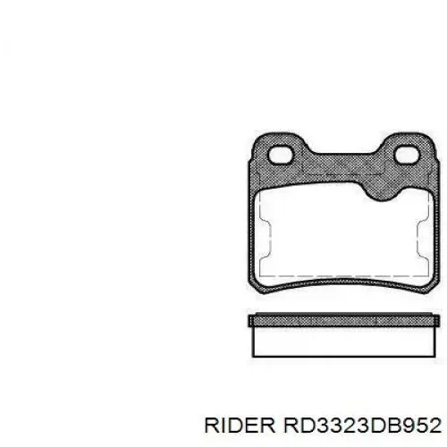 Задние тормозные колодки RD3323DB952 Rider