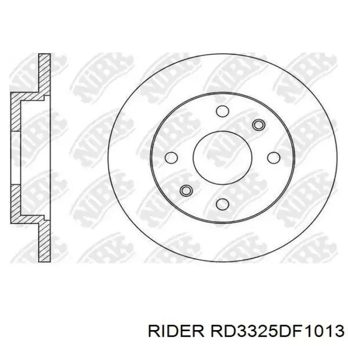 Тормоз дисковый передний Rider RD3325DF1013 цена, от 15.84 USD