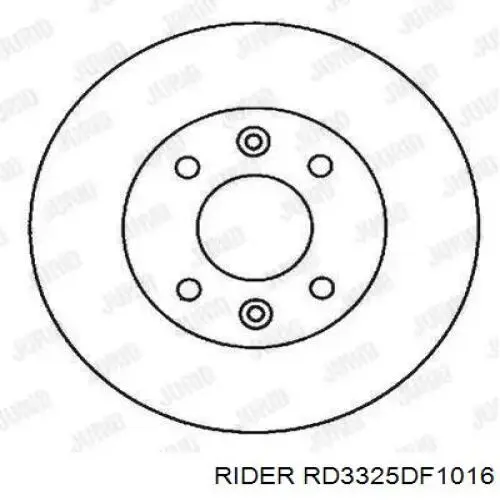 RD3325DF1016 Rider Диск тормозной передний