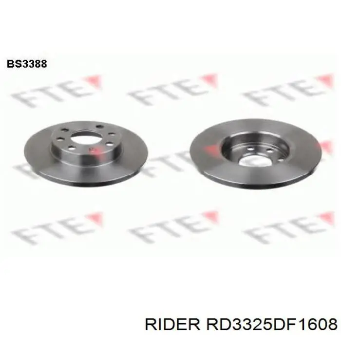 Купить RD3325DF1608 Rider Ротор тормозной