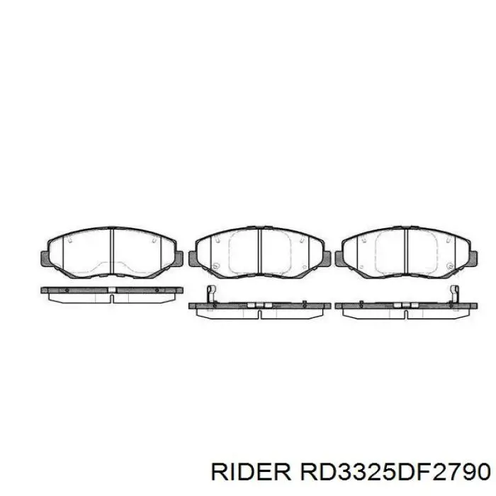 Тормоз дисковый передний Rider RD3325DF2790 цена, от 31.48 USD