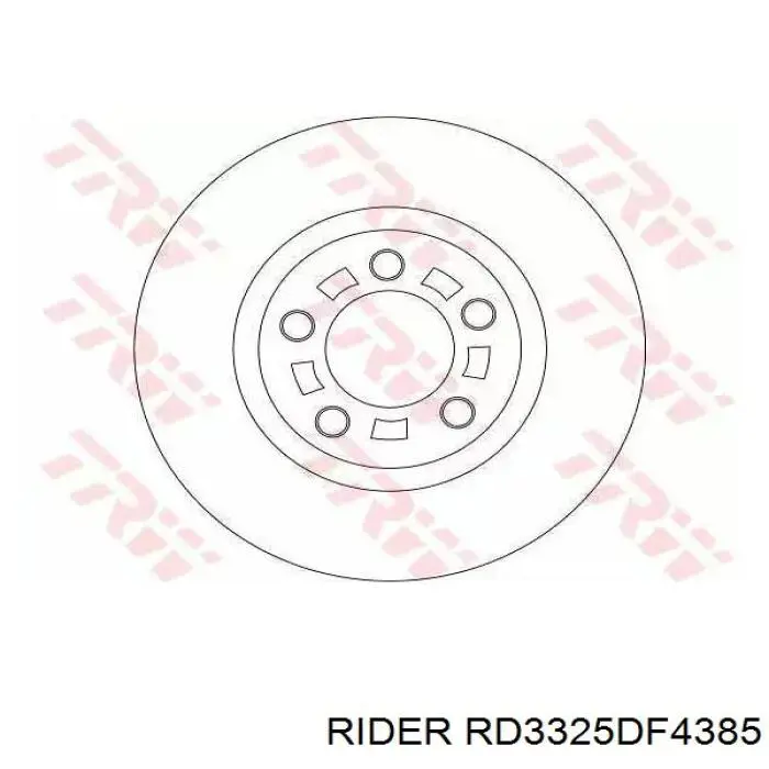 Диск гальмівний передній RD3325DF4385 Rider