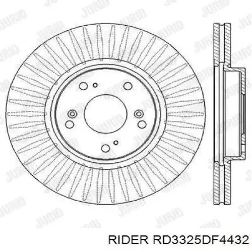 Тормоз дисковый передний Rider RD3325DF4432 цена, от 34.47 USD