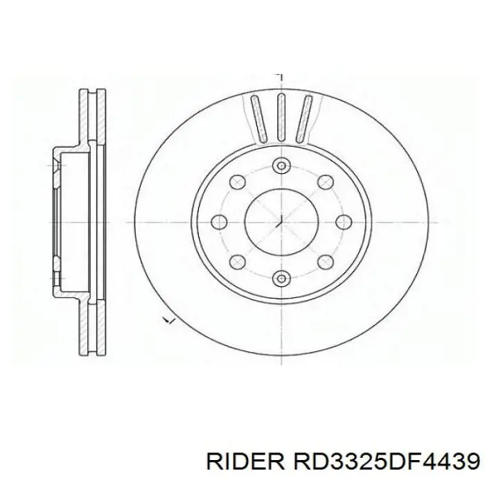 Передние тормозные диски RD3325DF4439 Rider