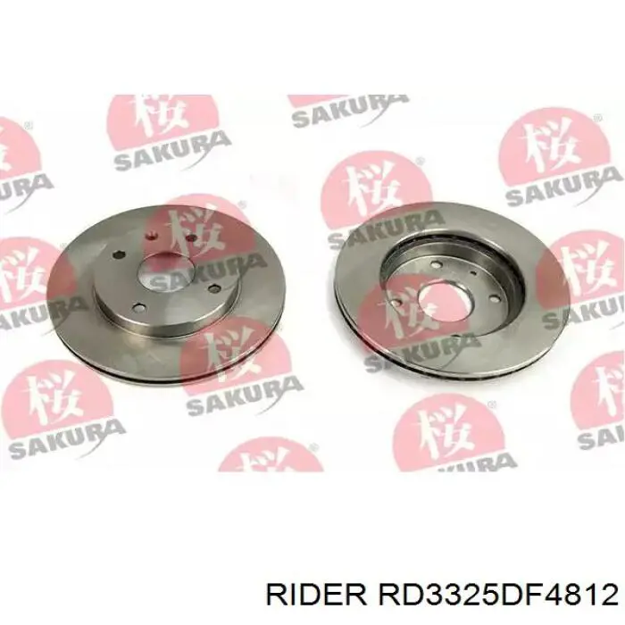 Передний тормозной диск Rider RD3325DF4812