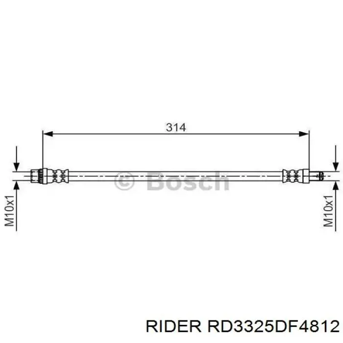 Тормоз дисковый передний Rider RD3325DF4812 цена, от 23.31 USD