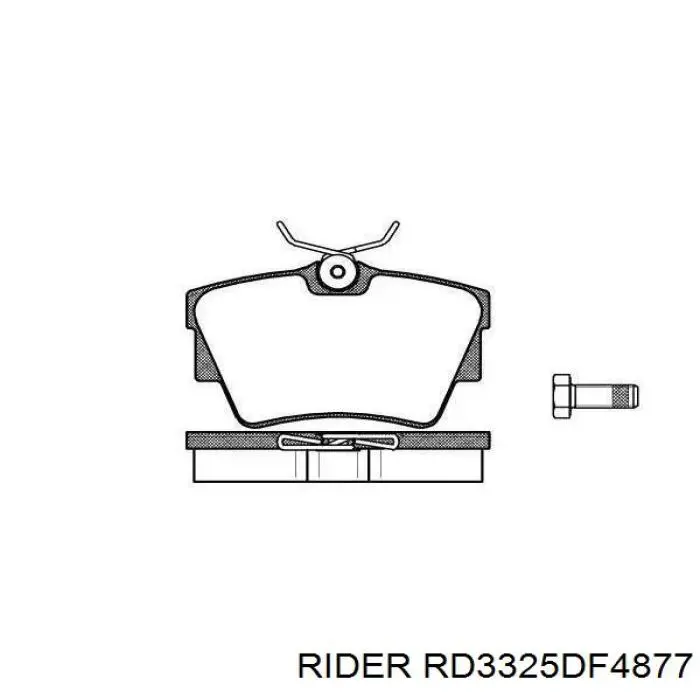 RD3325DF4877 Rider Диск тормозной передний