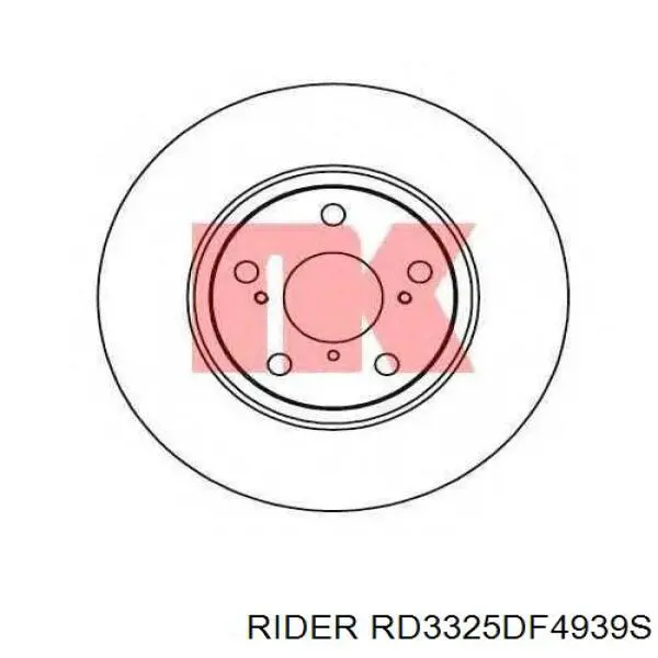RD3325DF4939S Rider Диск тормозной передний