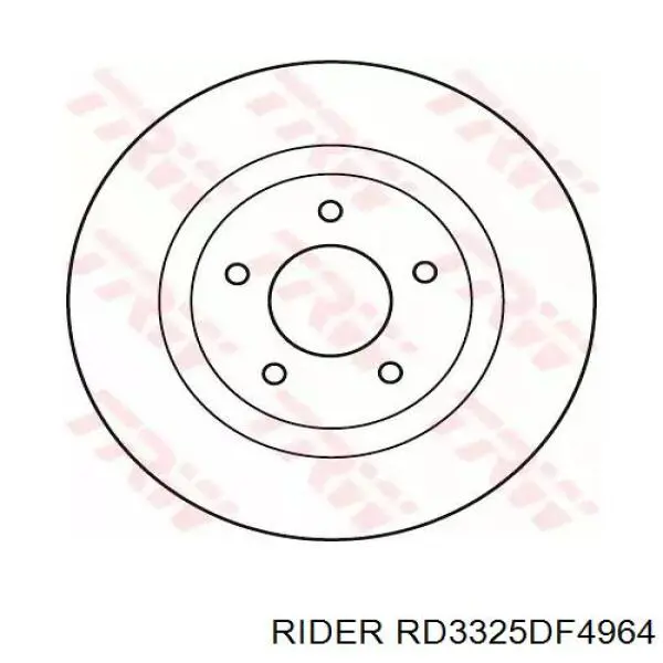 Тормоз дисковый передний Rider RD3325DF4964 цена, от 33.75 USD