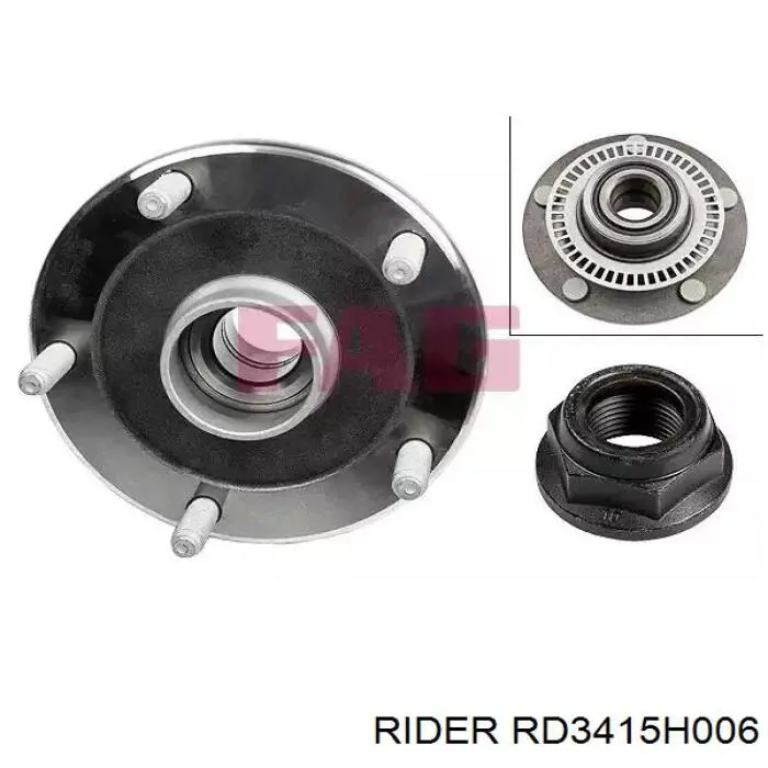 RD3415H006 Rider Rolamento de cubo dianteiro