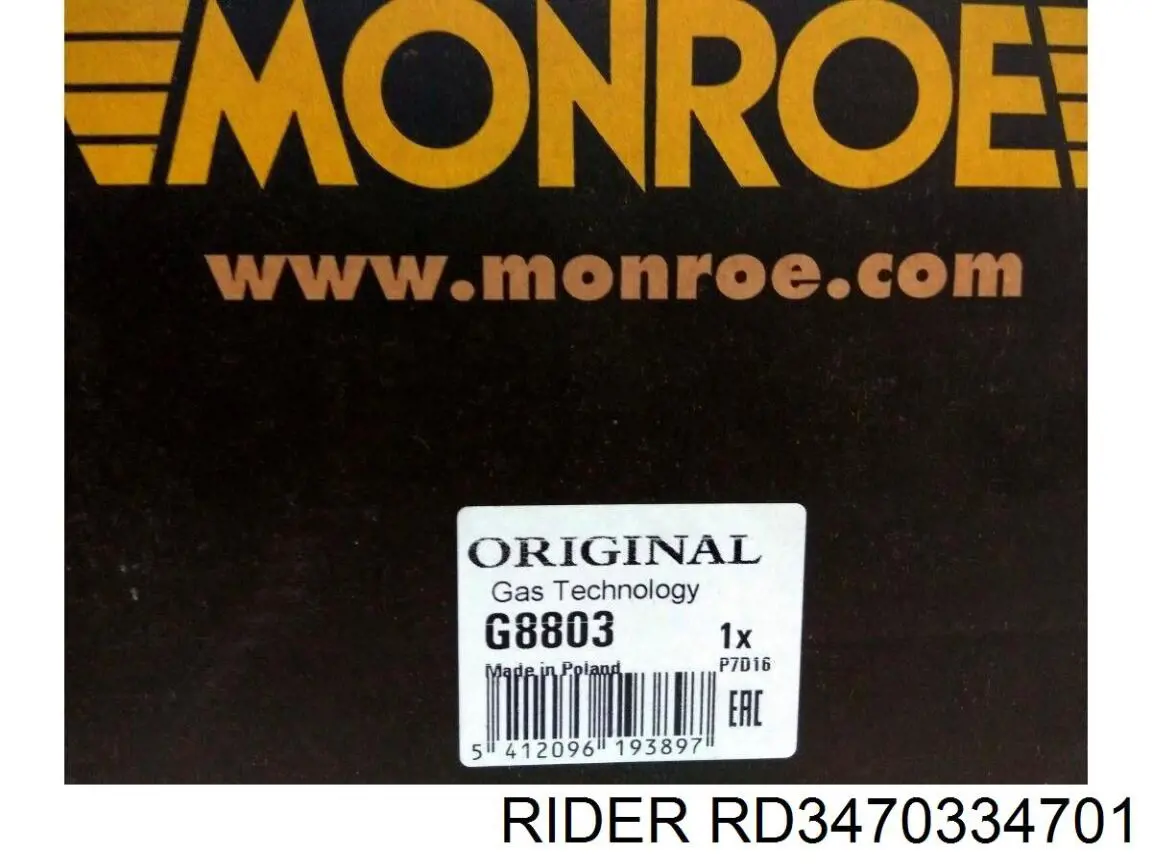 Амортизатор передний левый RD3470334701 Rider