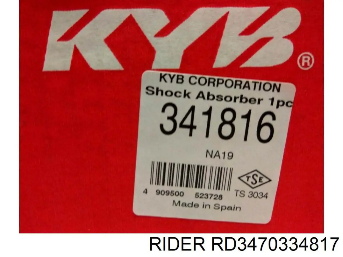 Амортизатор передний правый RD3470334817 Rider