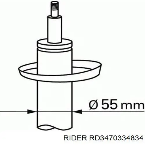 Стойка амортизатора передняя Rider RD3470334834 цена, от 35.51 USD