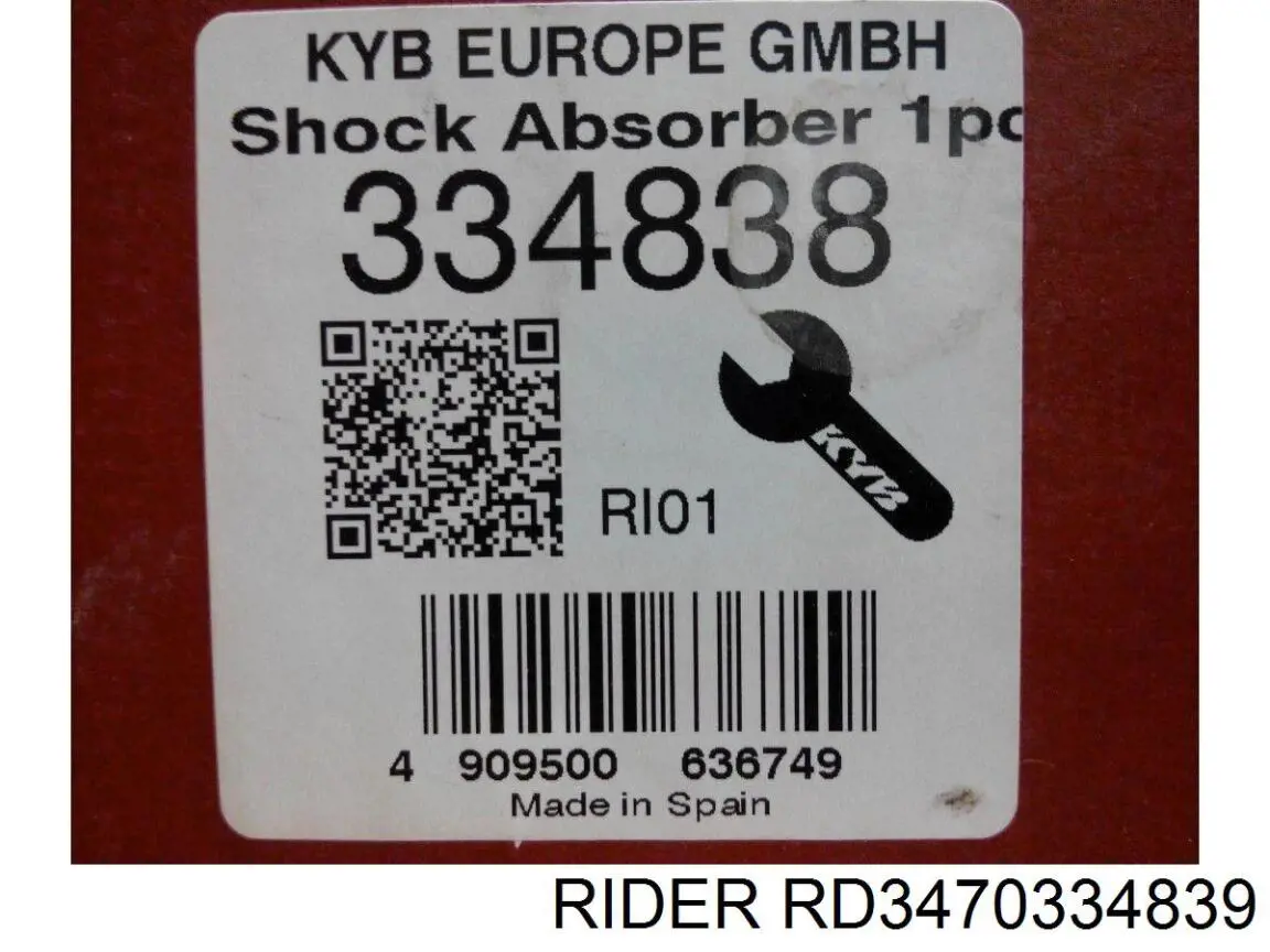 Амортизатор передней подвески левой Rider RD3470334839 цена, от 34.45 USD