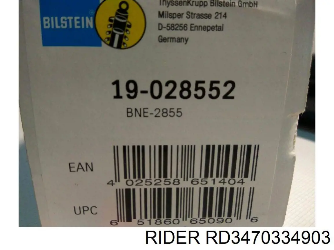 Амортизатор передний RD3470334903 Rider
