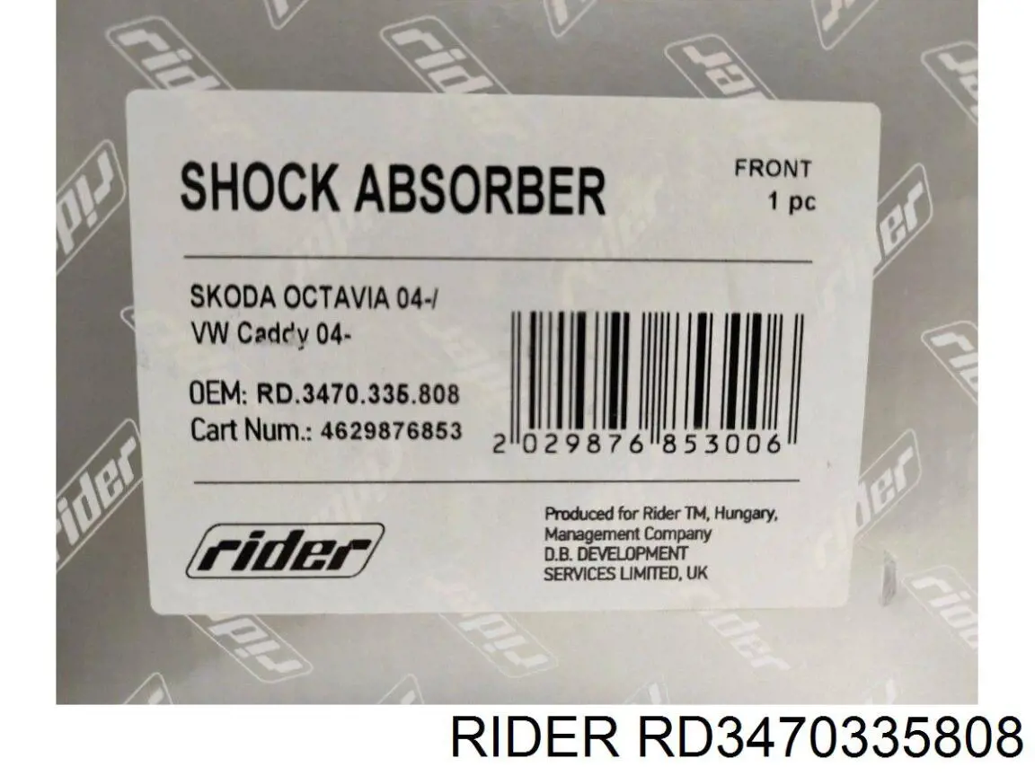 Стойка амортизатора передняя Rider RD3470335808 цена, от 36.85 USD
