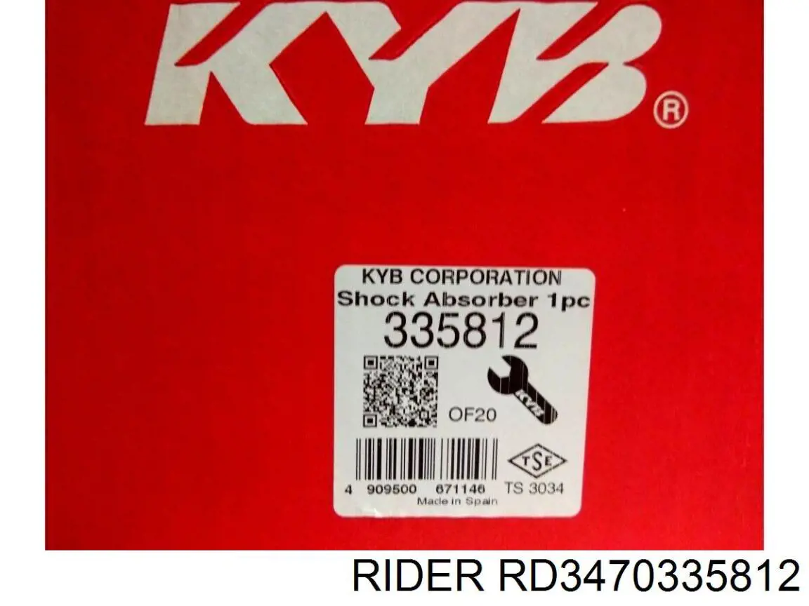 Амортизатор передний левый RD3470335812 Rider