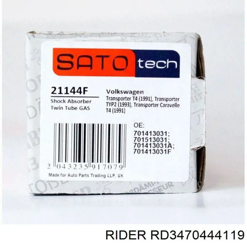 Купить RD3470444119 Rider Амортизатор передней подвески