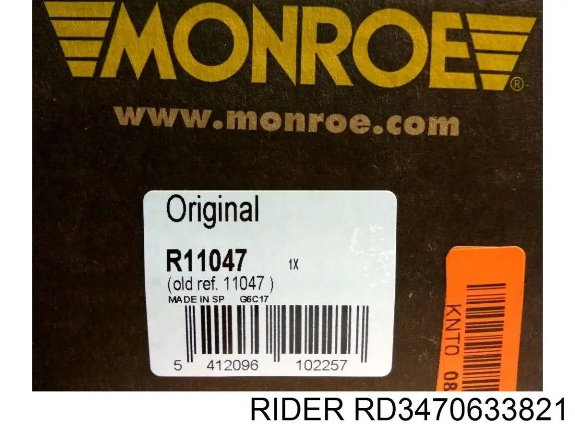 RD3470633821 Rider Amortecedor dianteiro