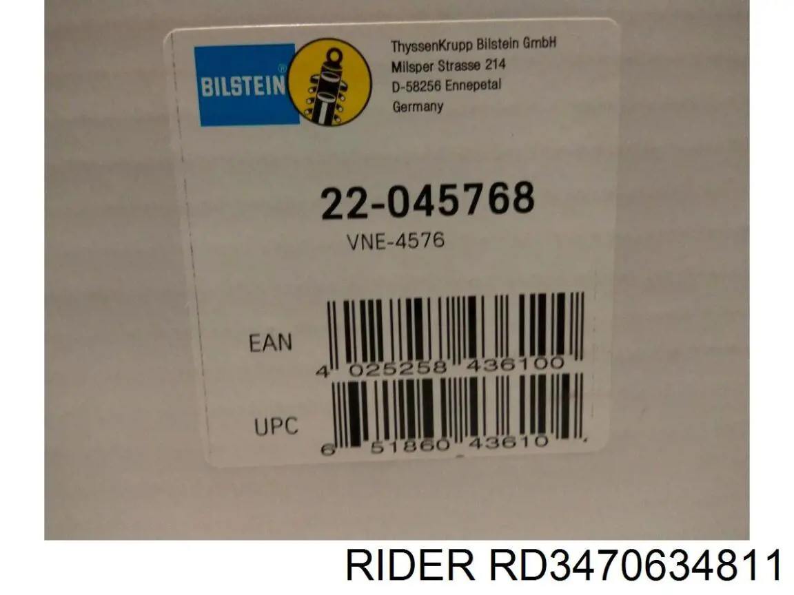 Амортизатор передний RD3470634811 Rider