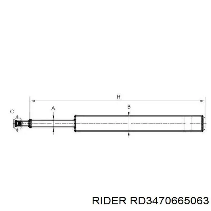 RD3470665063 Rider Стойка передняя