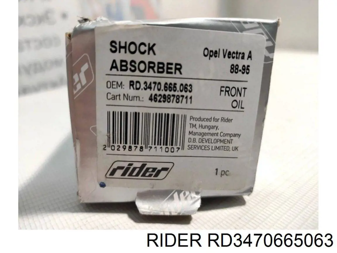 RD3470665063 Rider amortecedor dianteiro