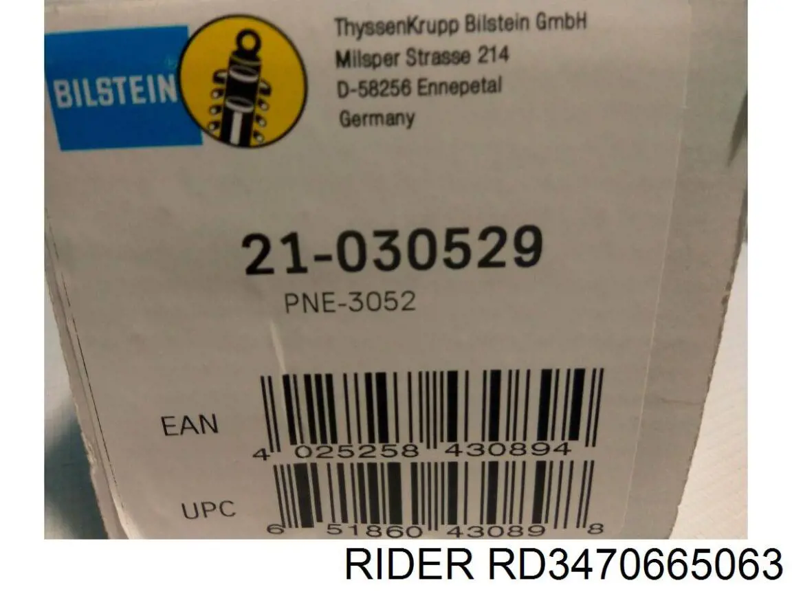 Амортизаторы передние Rider RD3470665063
