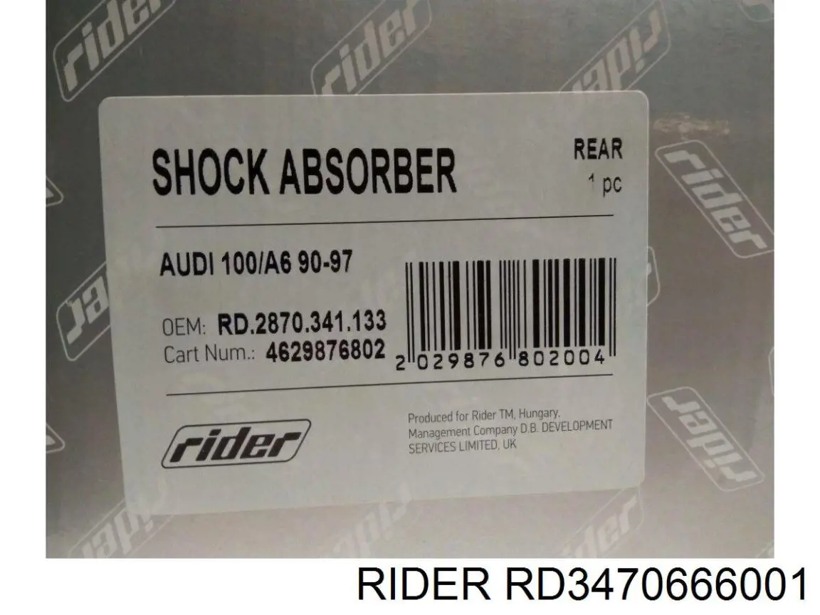 Амортизатор передний RD3470666001 Rider