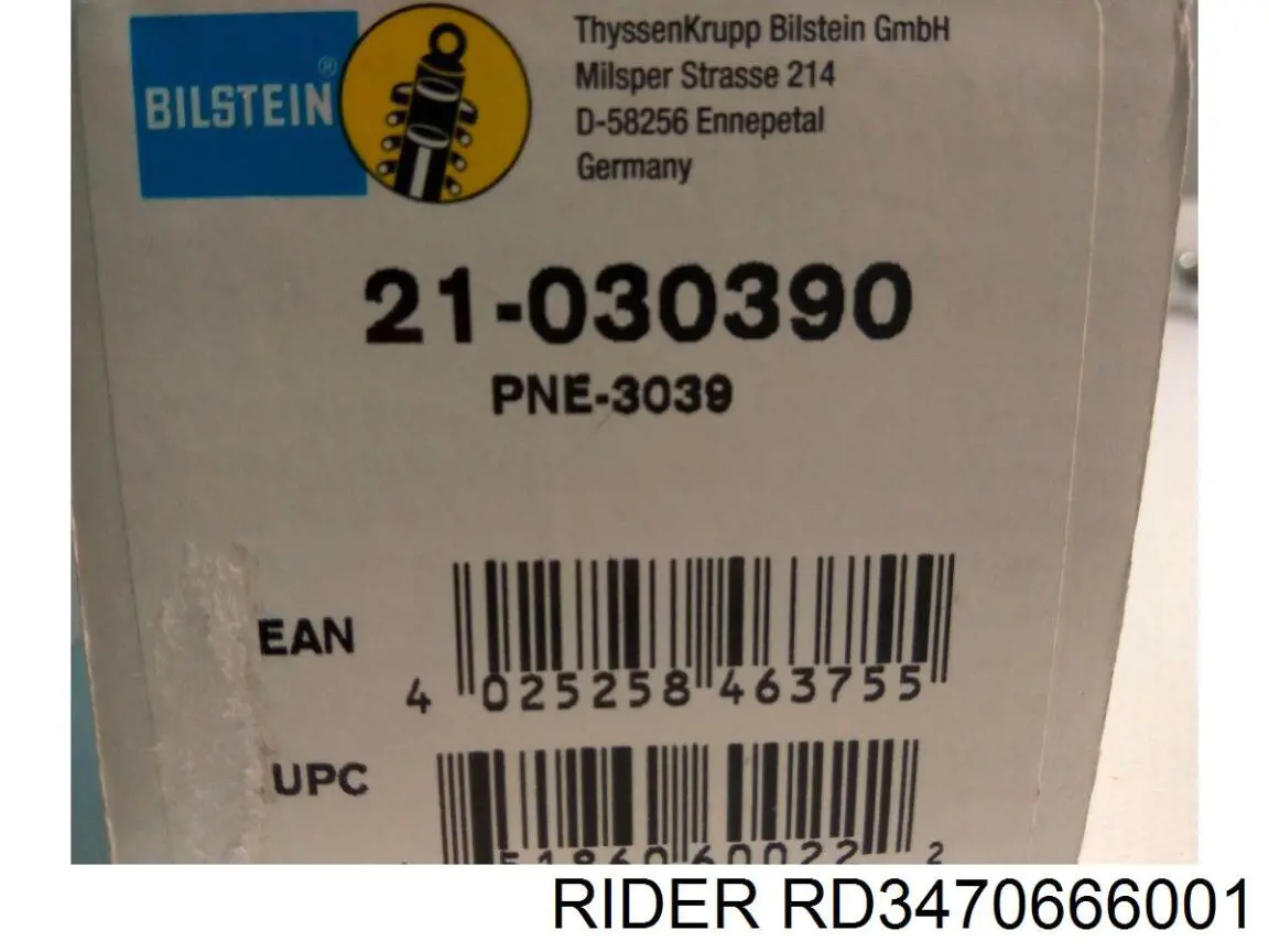 Купить RD3470666001 Rider Амортизатор передней подвески