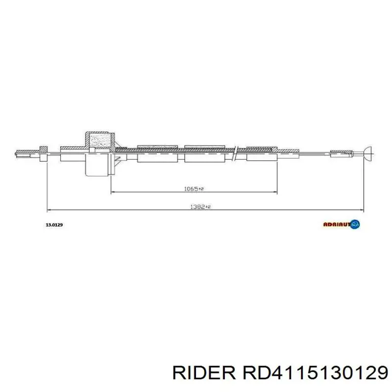 Трос сцепления RD4115130129 Rider