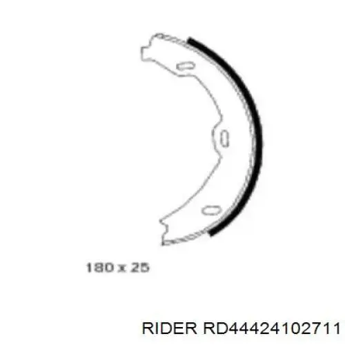 Трос ручника задний Rider RD44424102711