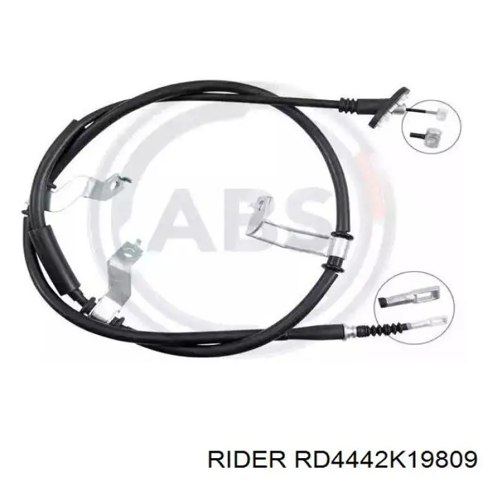 Трос стояночного тормоза задний правый Rider RD4442K19809 цена, от 12.69 USD