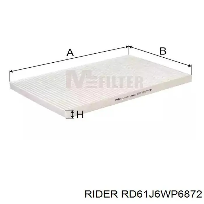 RD61J6WP6872 Rider Внутрисалонный фильтр