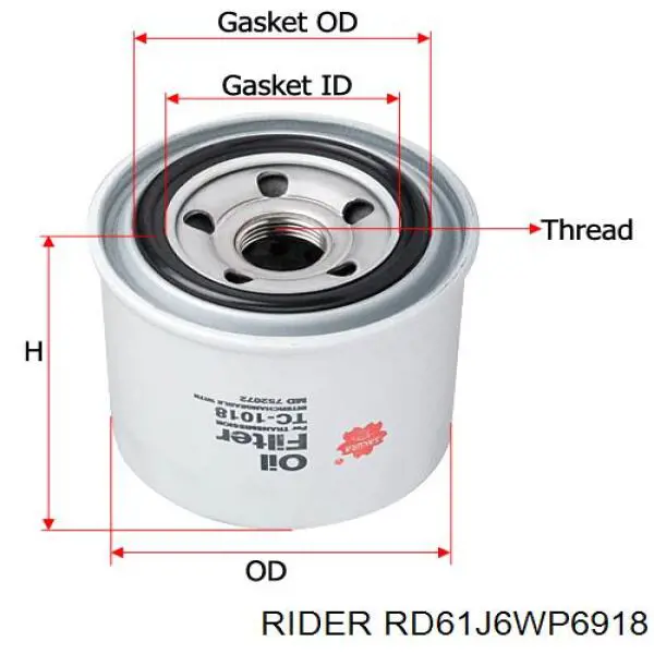 RD61J6WP6918 Rider Внутрисалонный фильтр