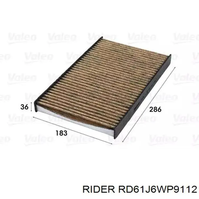 Купить RD61J6WP9112 Rider Фильтр салона угольный