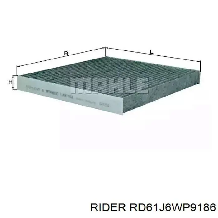 Filtro de salão Rider RD61J6WP9186