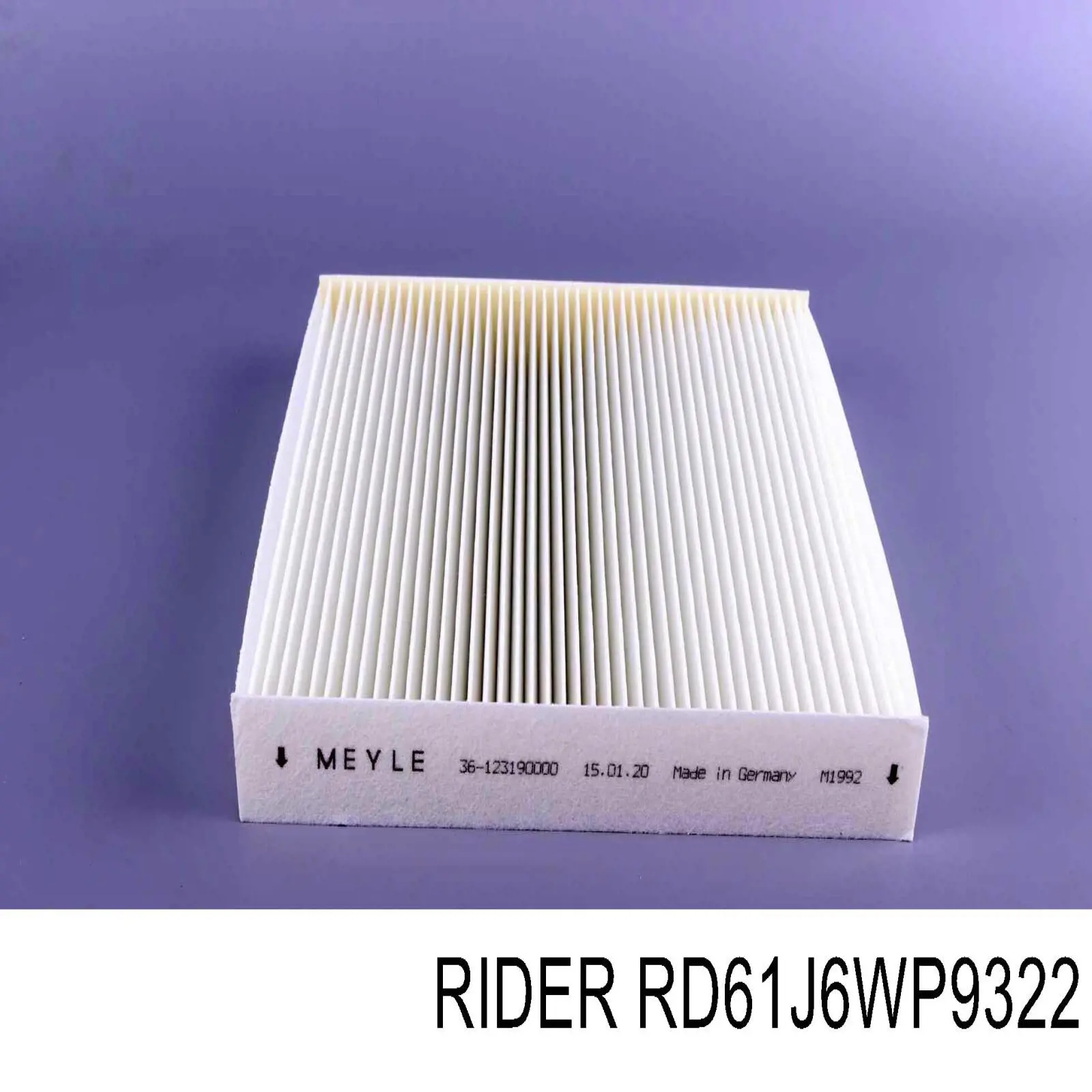 Фильтр воздушный отопителя Rider RD61J6WP9322 цена, от 3.69 USD