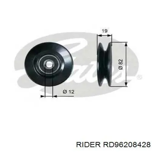 Купить RD96208428 Rider Натяжной ролик