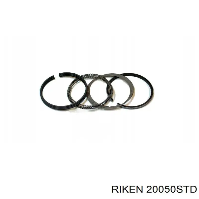 Кольца поршневые комплект на мотор, STD. Riken 20050STD