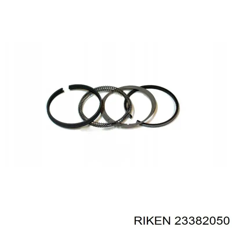 Кольца поршневые комплект на мотор, 2-й ремонт (+0,50) RIKEN 2338205