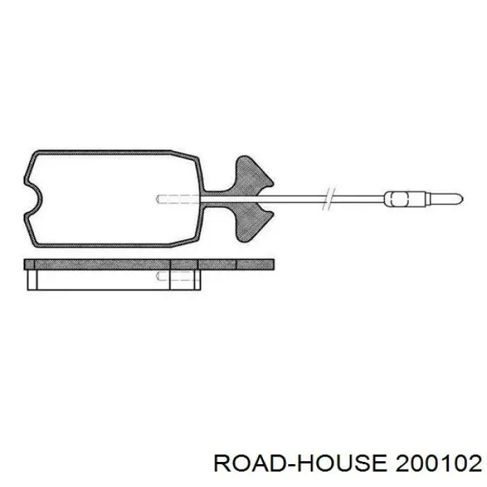 Pastillas de freno delanteras 200102 Road House