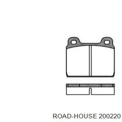 200220 Road House колодки тормозные передние дисковые