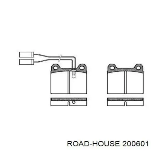 Передние тормозные колодки 200601 Road House