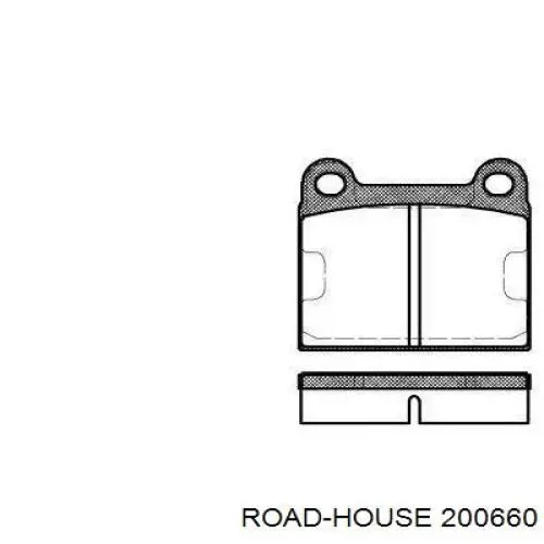 Задние тормозные колодки 200660 Road House