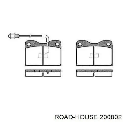 Передние тормозные колодки 200802 Road House